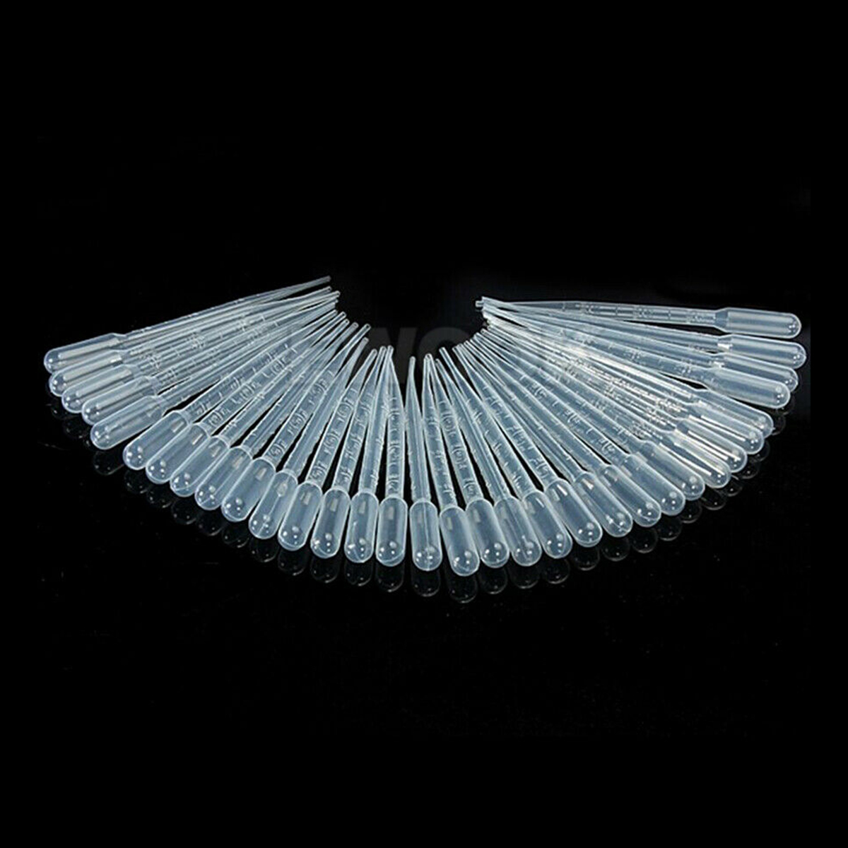 100 Pcs Durable Use 3ML Disposable Plastic Eyedroppers Pipette Eye