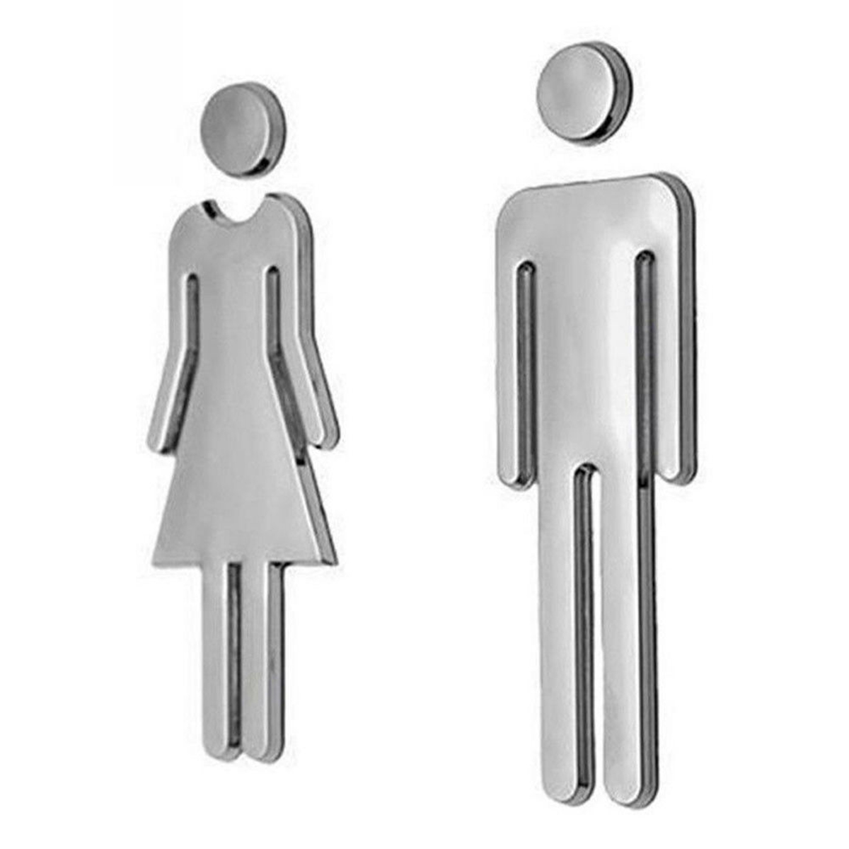 Sticker WC Toilet Door Entrance Sign Men Women Bathroom DIY Wall YW | eBay Man And Woman Bathroom Symbol