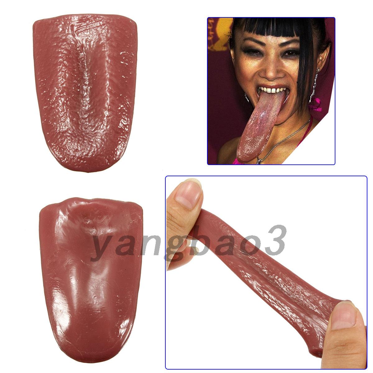 Realistic Fake Tongue Gross Jokes Prank Magic Tricks Halloween Magician