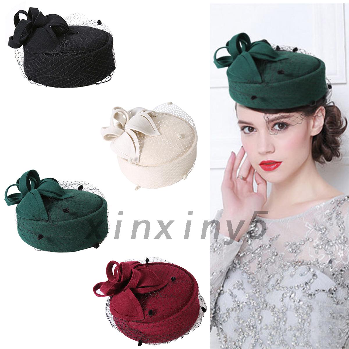 pillbox hat with veil uk