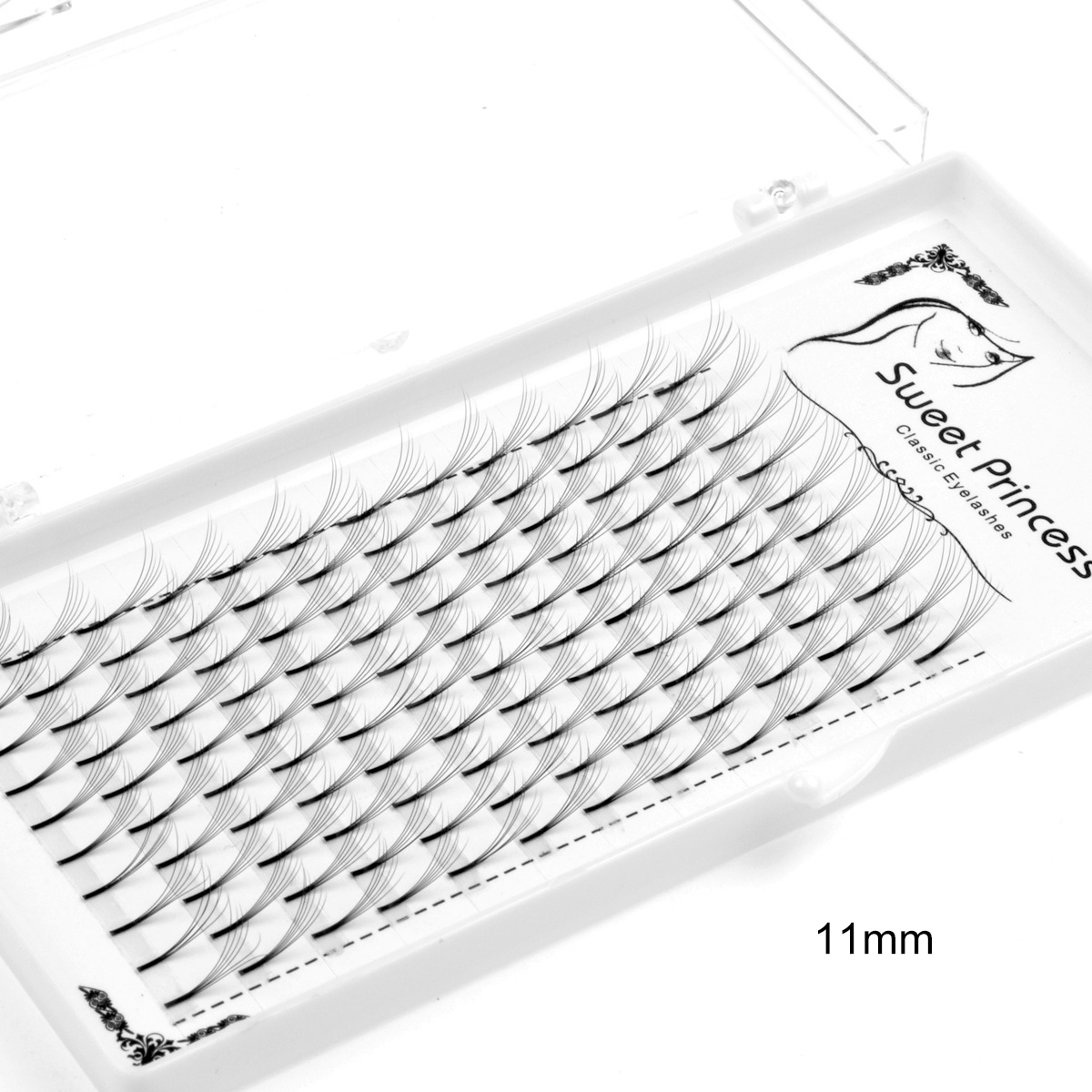 Pre Made Russian Lashes 120 Fans 12 Row 6D Volume Eyelash Mink Semi Extension - Picture 9 of 11